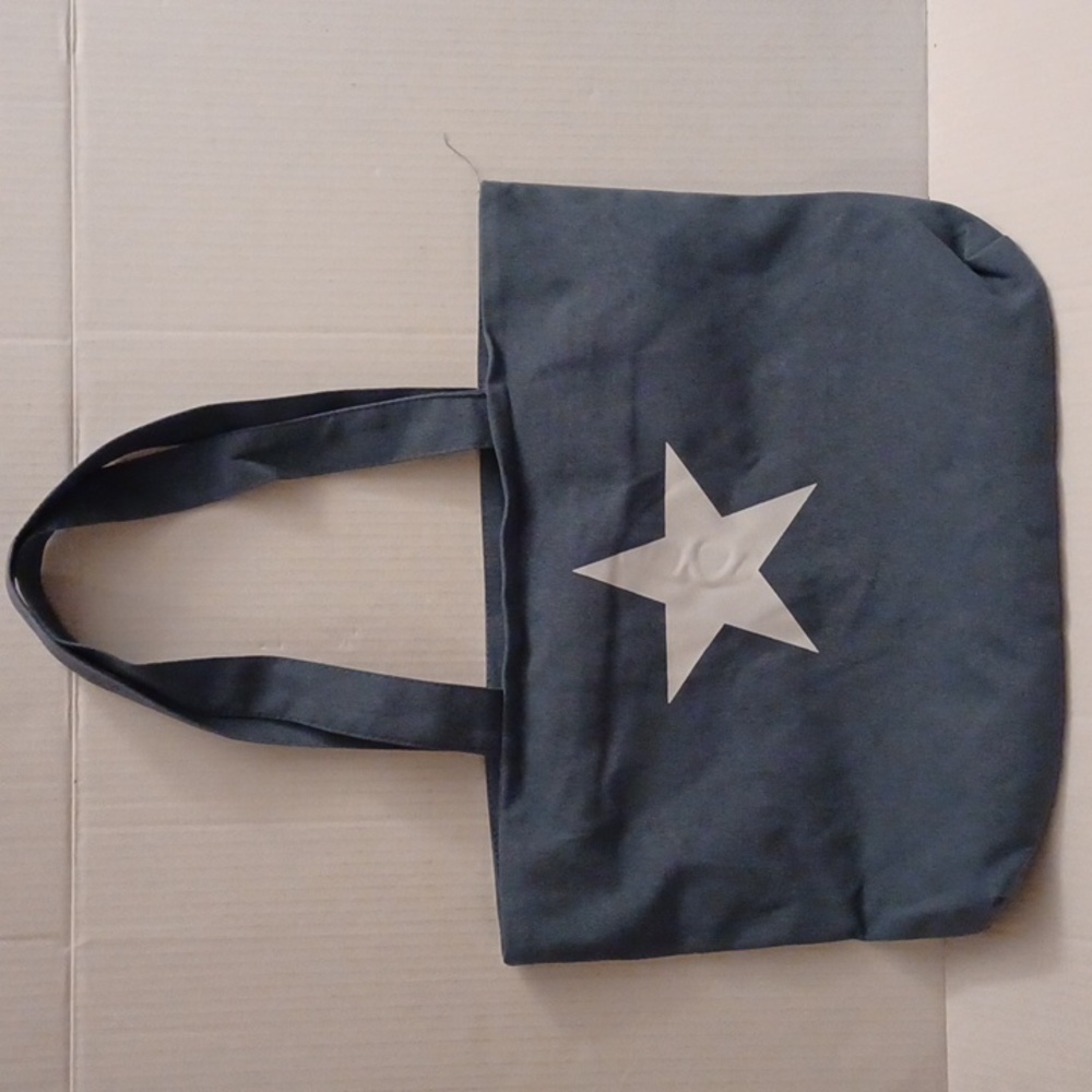 4/$30 New Blue With White Star Fabric Tote